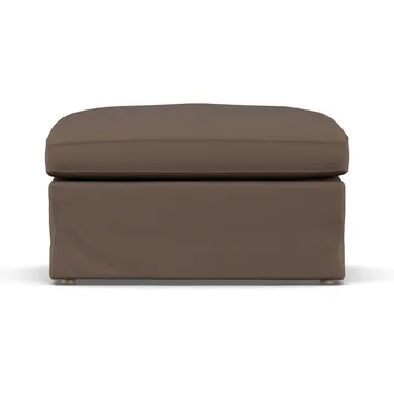 Linnevik puf - Jump Brown 1955-dąb olejowany na biało, z falbaną - 1898