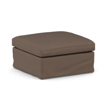 Linnevik puf - Jump Brown 1955-dąb olejowany na biało, z falbaną - 1898