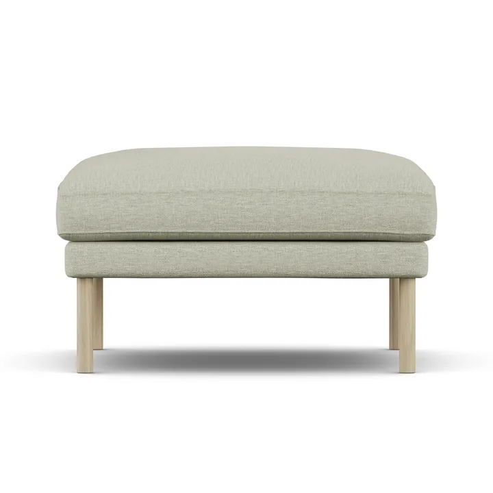 Linnevik puf - Luiza Beige 3981-dąb olejowany na biało, bez falbany - 1898