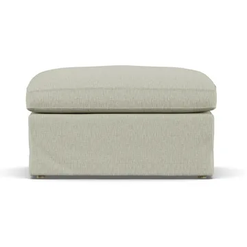 Linnevik puf - Luiza Beige 3981-dąb olejowany na biało, z falbaną - 1898