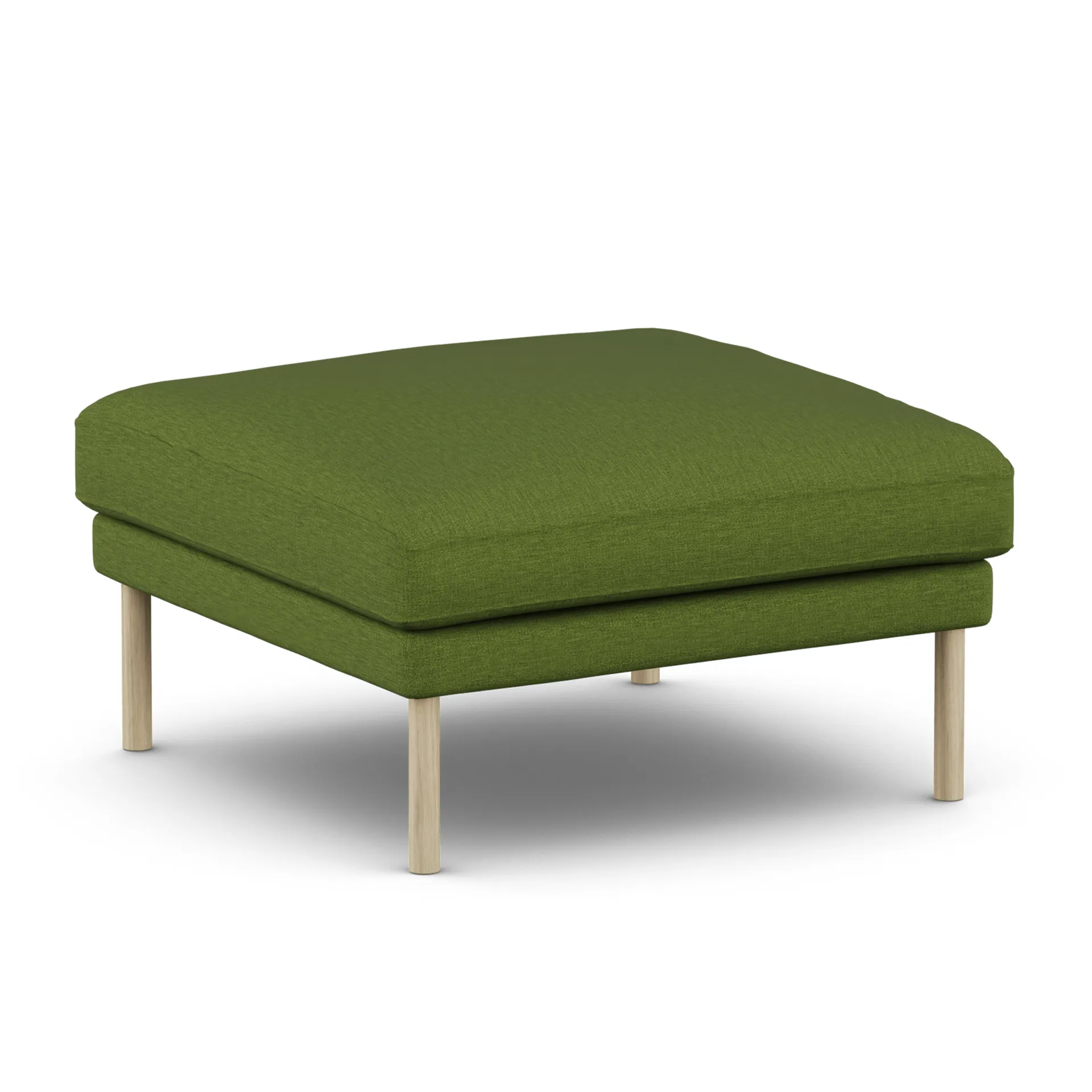 Linnevik puf, Luiza Green 3975-dąb olejowany na biało, bez falbany 1898