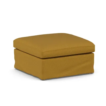 Linnevik puf - Luiza Mustard 3972-dąb olejowany na biało, z falbaną - 1898