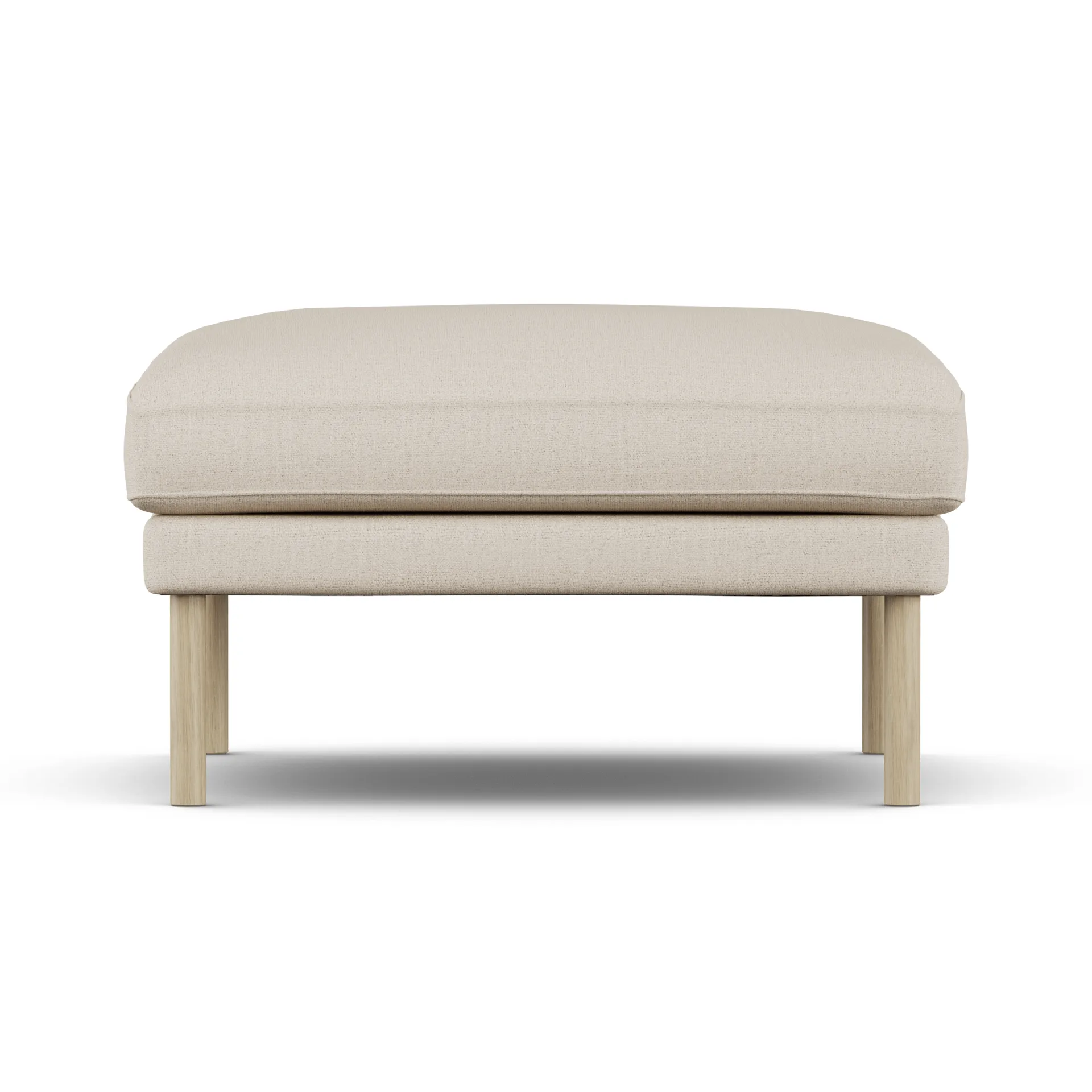 Linnevik puf, Same Beige 6670-dąb olejowany na biało, bez falbany 1898