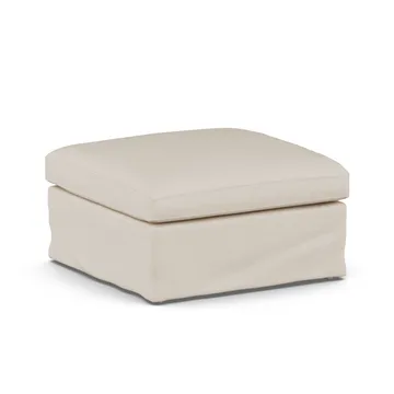 Linnevik puf - Same Beige 6670-dąb olejowany na biało, z falbaną - 1898
