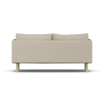 Linnevik sofa - Bern Beige 0341-dąb olejowany na biało, 2-osobowa, bez falbany - 1898