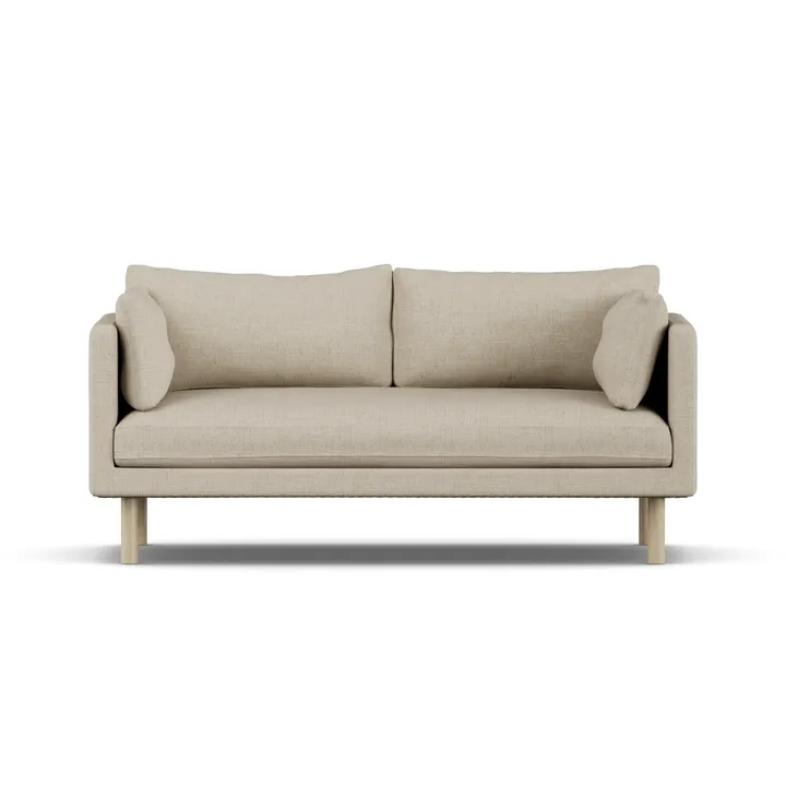Linnevik sofa - Bern Beige 0341-dąb olejowany na biało, 2-osobowa - 1898