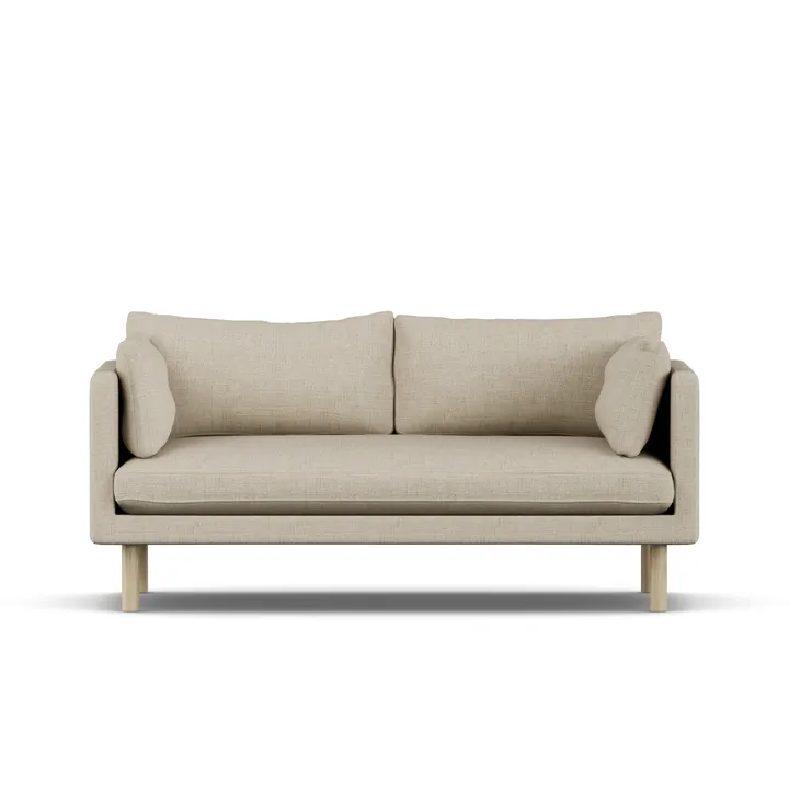 Linnevik sofa - Bern Beige 0341-dąb olejowany na biało, 2-osobowa - 1898