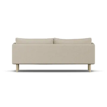 Linnevik sofa - Bern Beige 0341-dąb olejowany na biało, 3-osobowa, bez falbany - 1898