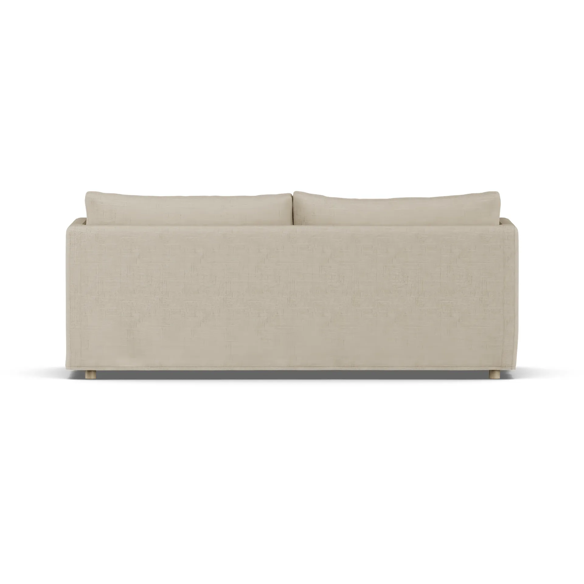 Linnevik sofa, Bern Beige 0341-dąb olejowany na biało, 3-osobowa, z falbaną 1898