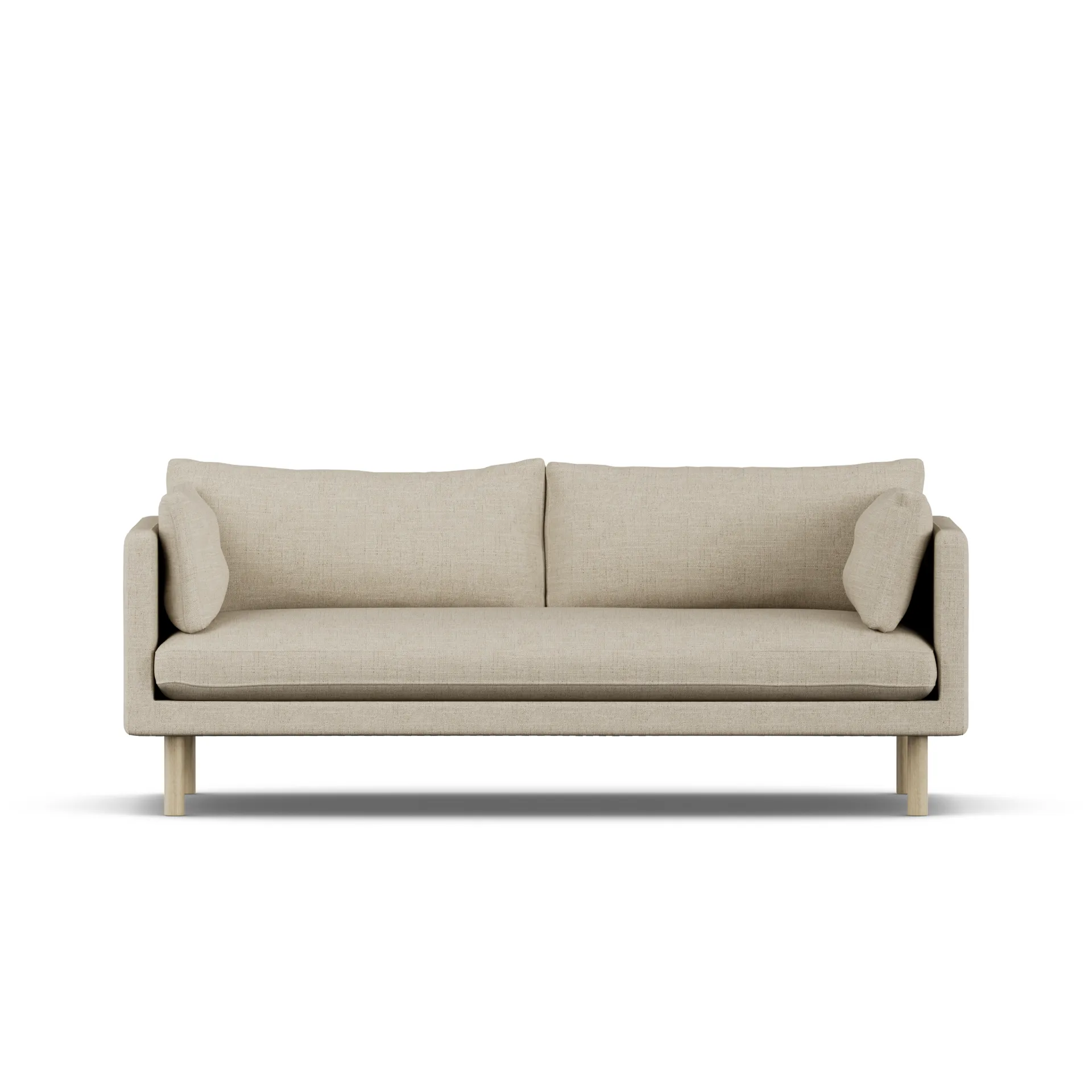 Linnevik sofa, Bern Beige 0341-dąb olejowany na biało, 3-osobowa 1898