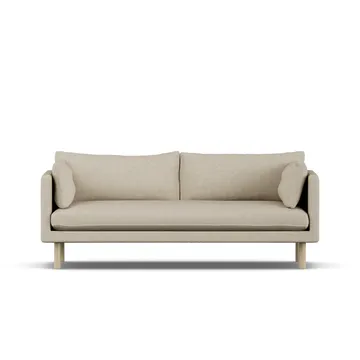 Linnevik sofa - Bern Beige 0341-dąb olejowany na biało, 3-osobowa - 1898