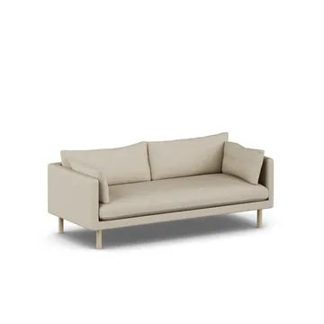 Linnevik sofa - Bern Beige 0341-dąb olejowany na biało, 3-osobowa - 1898