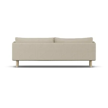 Linnevik sofa - Bern Beige 0341-dąb olejowany na biało, 4-osobowa, bez falbany - 1898