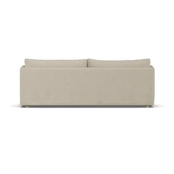 Linnevik sofa - Bern beige 0341-dąb olejowany na biało, 4-osobowa, z falbaną - 1898