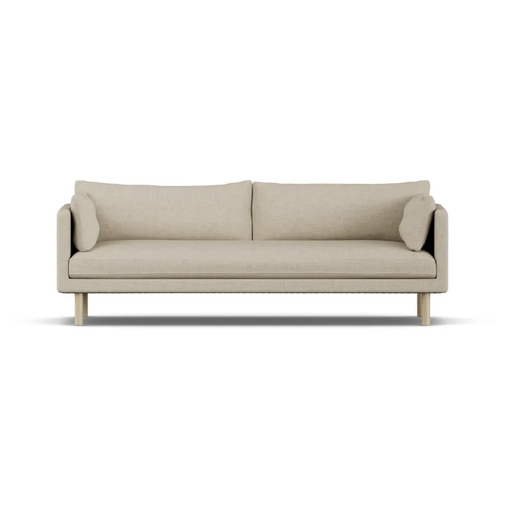 Linnevik sofa - Bern Beige 0341-dąb olejowany na biało, 4-osobowa - 1898