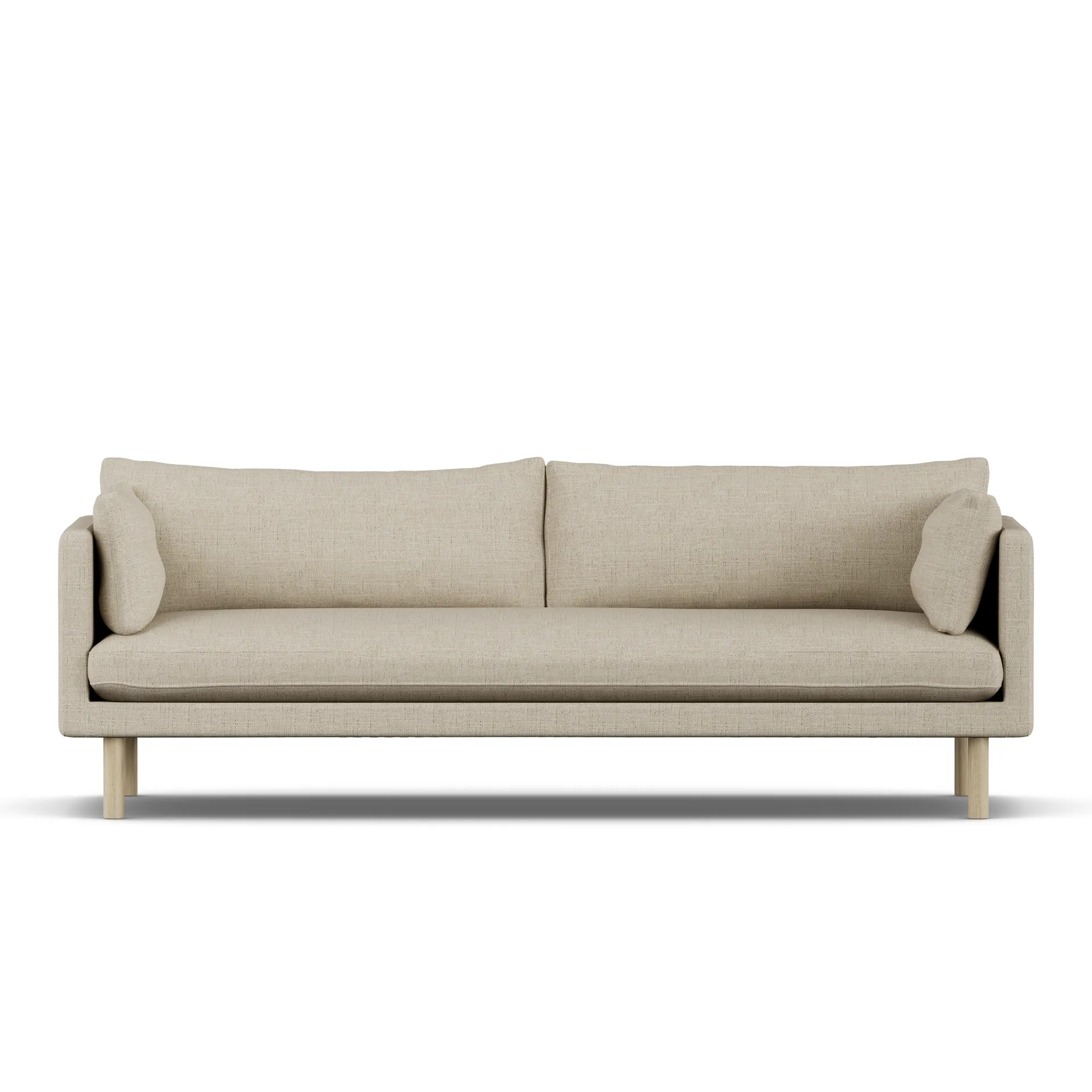 Linnevik sofa, Bern Beige 0341-dąb olejowany na biało, 4-osobowa 1898