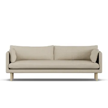 Linnevik sofa - Bern Beige 0341-dąb olejowany na biało, 4-osobowa - 1898