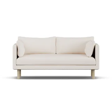 Linnevik sofa - Caleido Beige 9600-dąb olejowany na biało, 2-osobowa, bez falbany - 1898