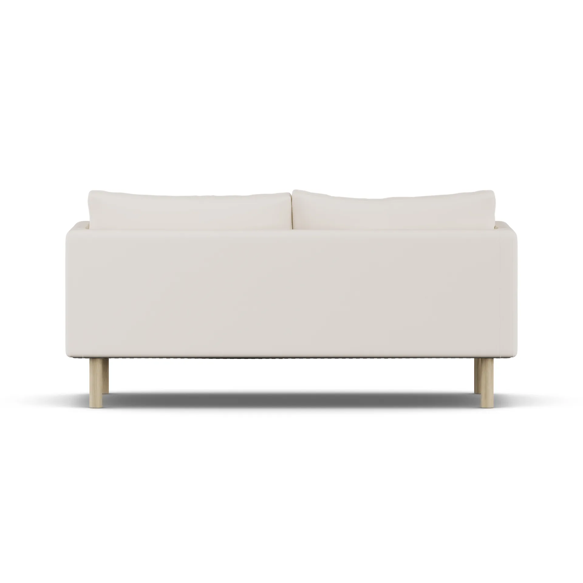 Linnevik sofa, Caleido Beige 9600-dąb olejowany na biało, 2-osobowa, bez falbany 1898