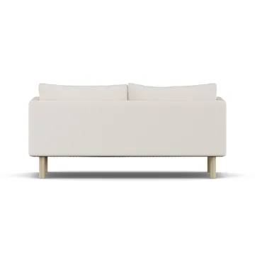 Linnevik sofa - Caleido Beige 9600-dąb olejowany na biało, 2-osobowa, bez falbany - 1898