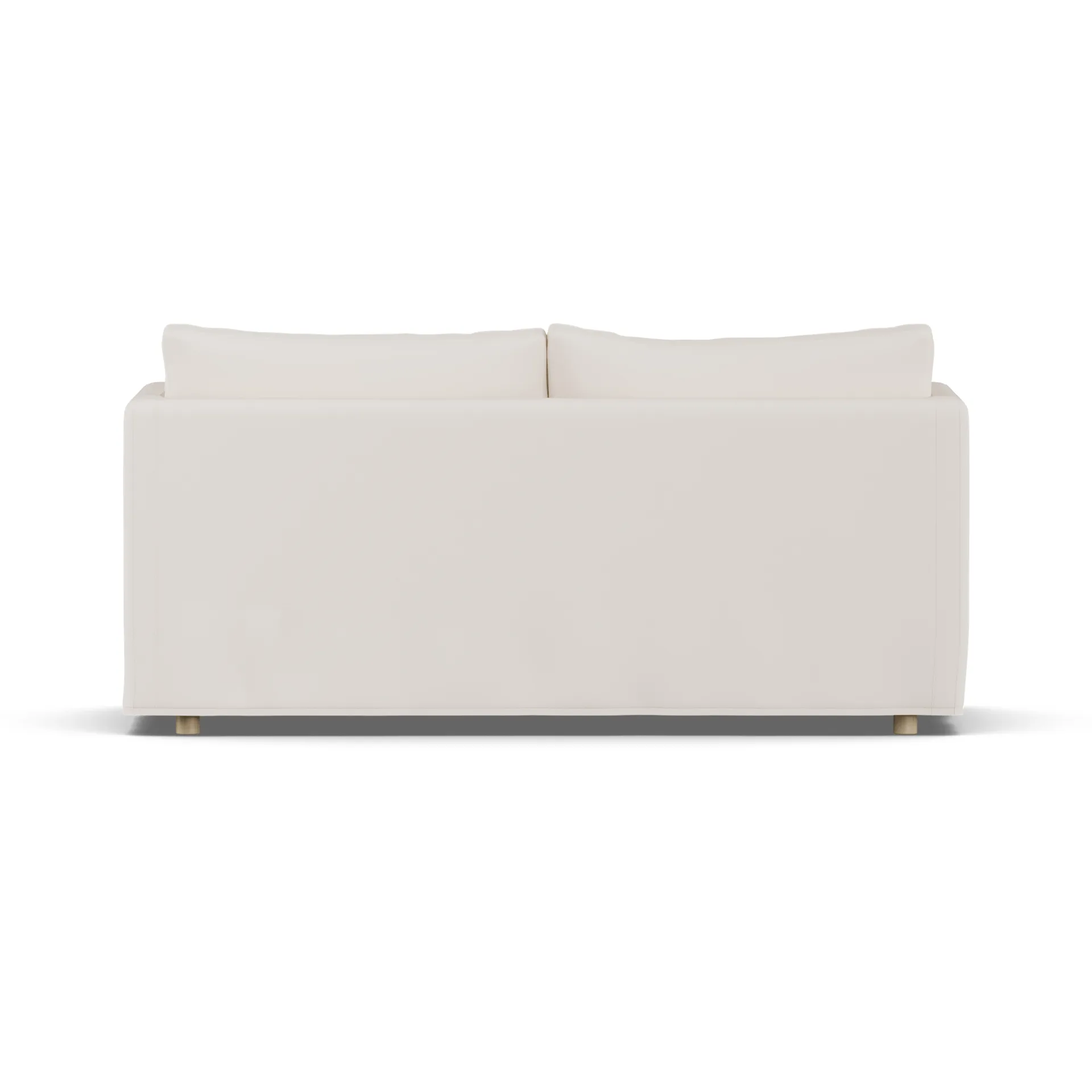 Linnevik sofa, Caleido Beige 9600-dąb olejowany na biało, 2-osobowa, z falbaną 1898