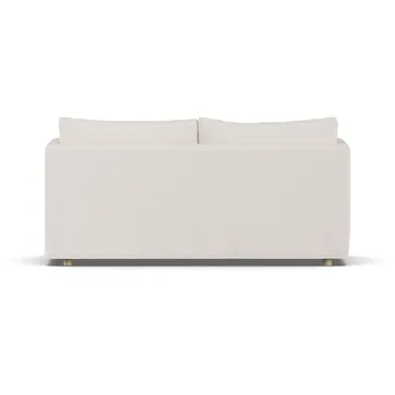 Linnevik sofa - Caleido Beige 9600-dąb olejowany na biało, 2-osobowa, z falbaną - 1898