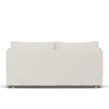 Linnevik sofa - Caleido Beige 9600-dąb olejowany na biało, 2-osobowa, z falbaną - 1898