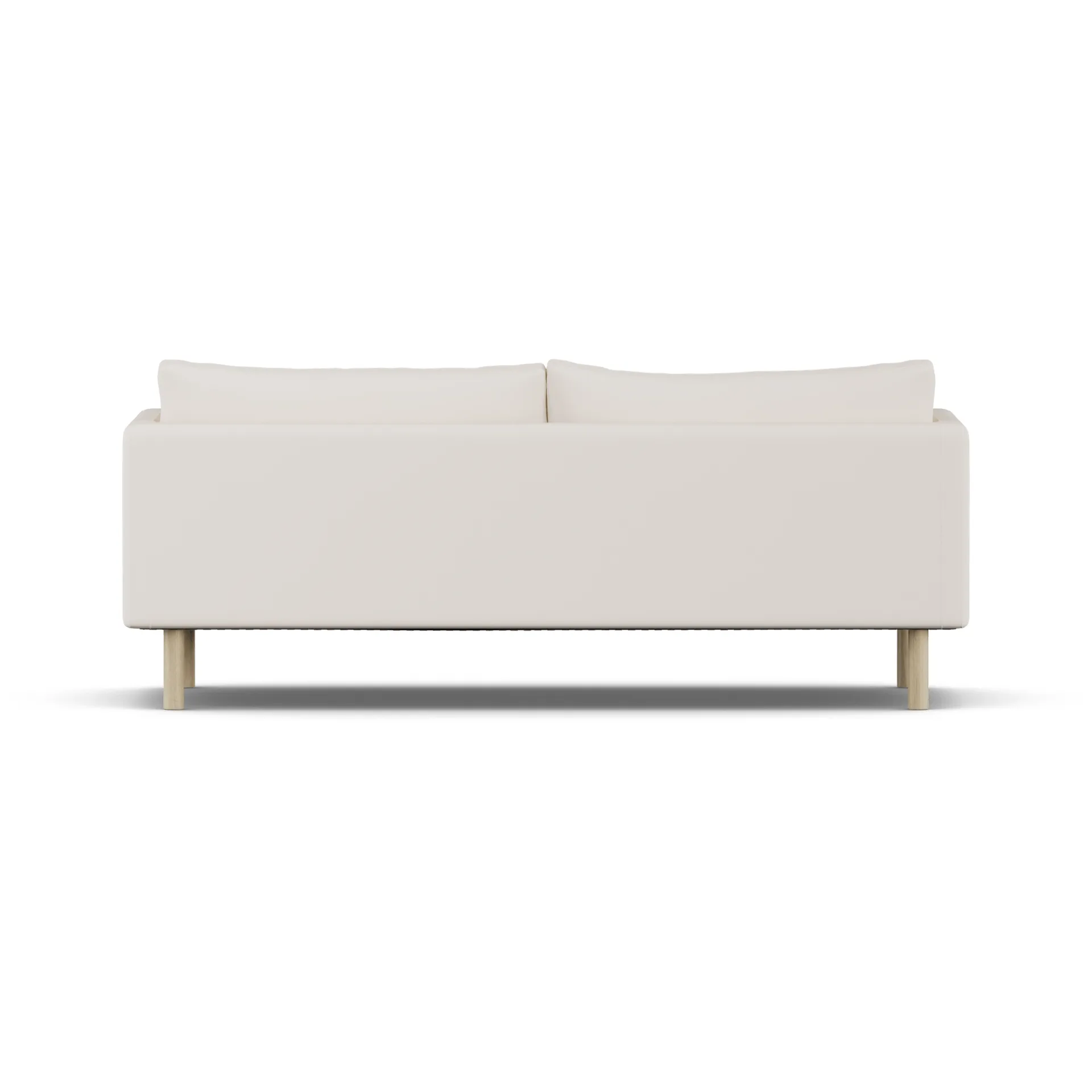 Linnevik sofa, Caleido Beige 9600-dąb olejowany na biało, 3-osobowa, bez falbany 1898