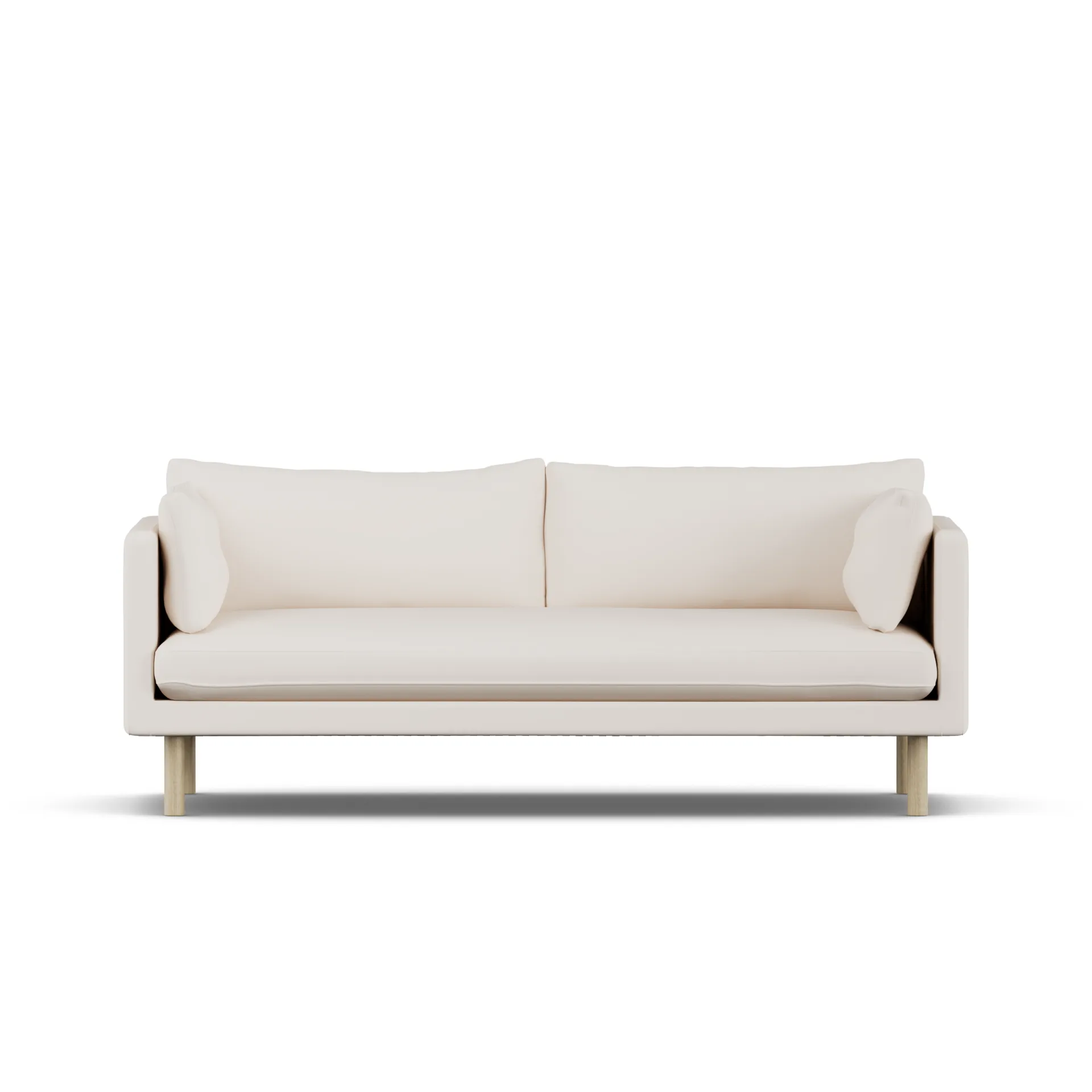 Linnevik sofa, Caleido Beige 9600-dąb olejowany na biało, 3-osobowa 1898