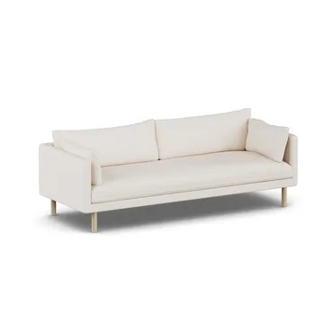 Linnevik sofa - Caleido Beige 9600-dąb olejowany na biało, 4-osobowa, bez falbany - 1898