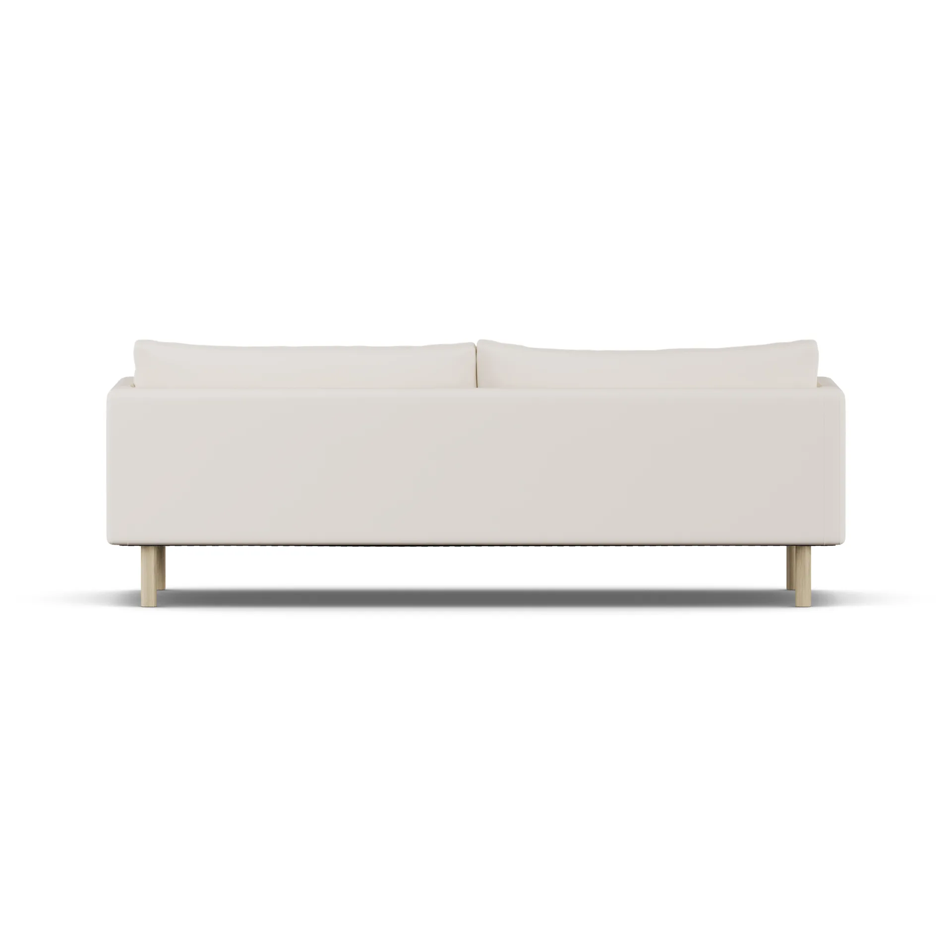 Linnevik sofa, Caleido Beige 9600-dąb olejowany na biało, 4-osobowa, bez falbany 1898