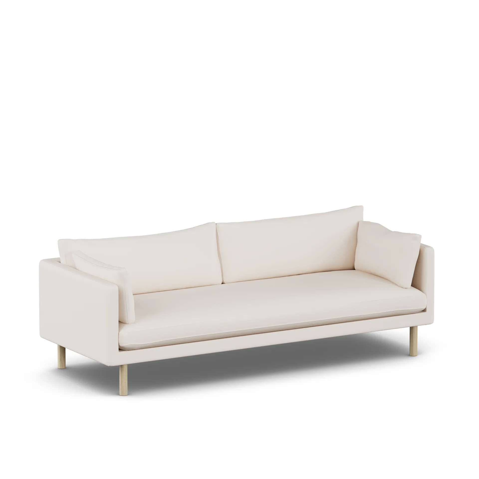 Linnevik sofa, Caleido Beige 9600-dąb olejowany na biało, 4-osobowa 1898