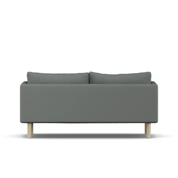 Linnevik sofa - Caleido Grey 1240-dąb olejowany na biało, 2-osobowa, bez falbany - 1898