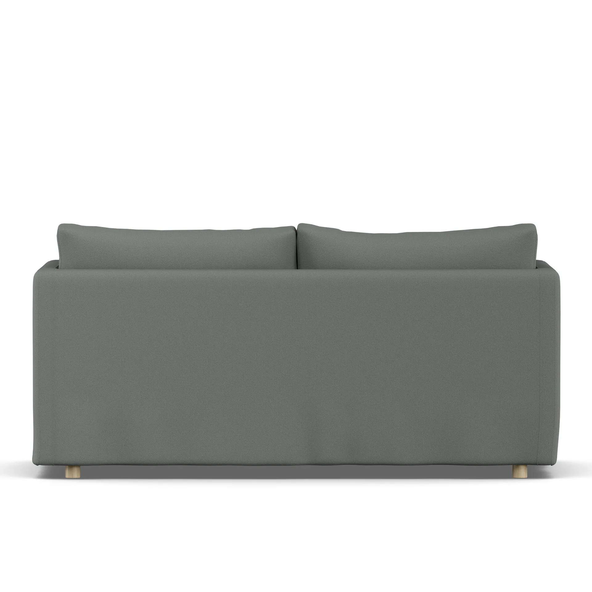 Linnevik sofa, Caleido Grey 1240-dąb olejowany na biało, 2-osobowa, z falbaną 1898
