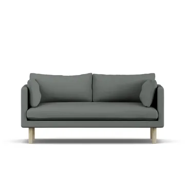 Linnevik sofa - Caleido Grey 1240-dąb olejowany na biało, 2-osobowa - 1898