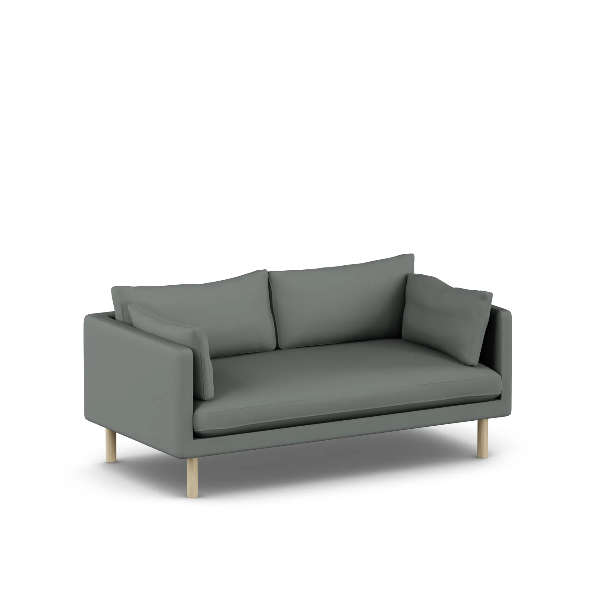 Linnevik sofa, Caleido Grey 1240-dąb olejowany na biało, 2-osobowa 1898