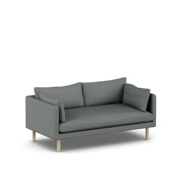 Linnevik sofa - Caleido Grey 1240-dąb olejowany na biało, 2-osobowa - 1898