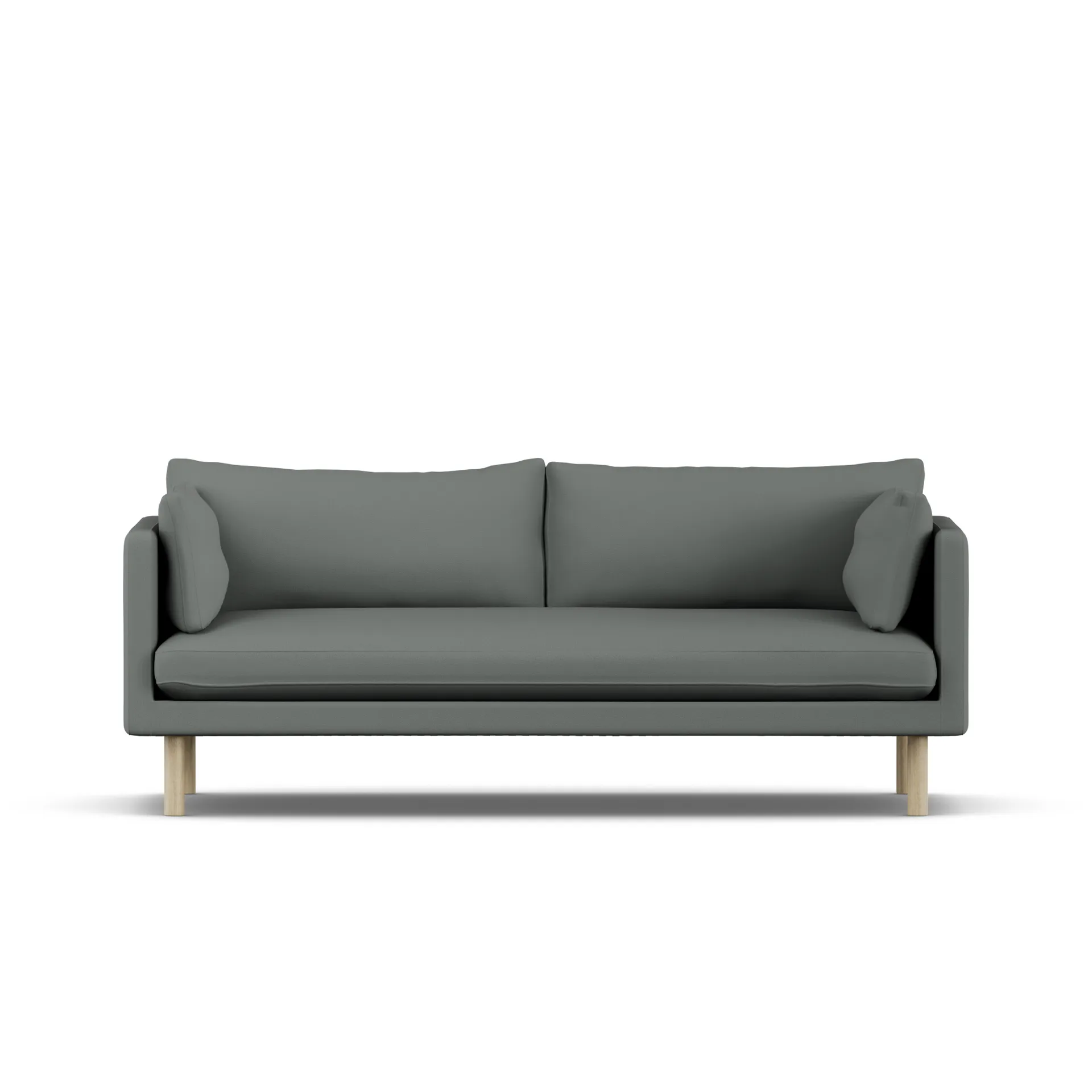 Linnevik sofa, Caleido Grey 1240-dąb olejowany na biało, 3-osobowa 1898
