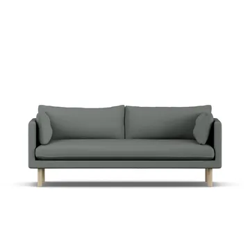 Linnevik sofa - Caleido Grey 1240-dąb olejowany na biało, 3-osobowa - 1898