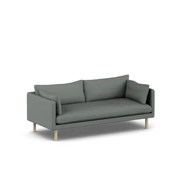 Linnevik sofa - Caleido Grey 1240-dąb olejowany na biało, 3-osobowa - 1898