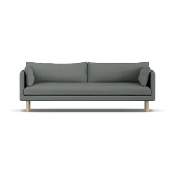 Linnevik sofa - Caleido Grey 1240-dąb olejowany na biało, 4-osobowa - 1898