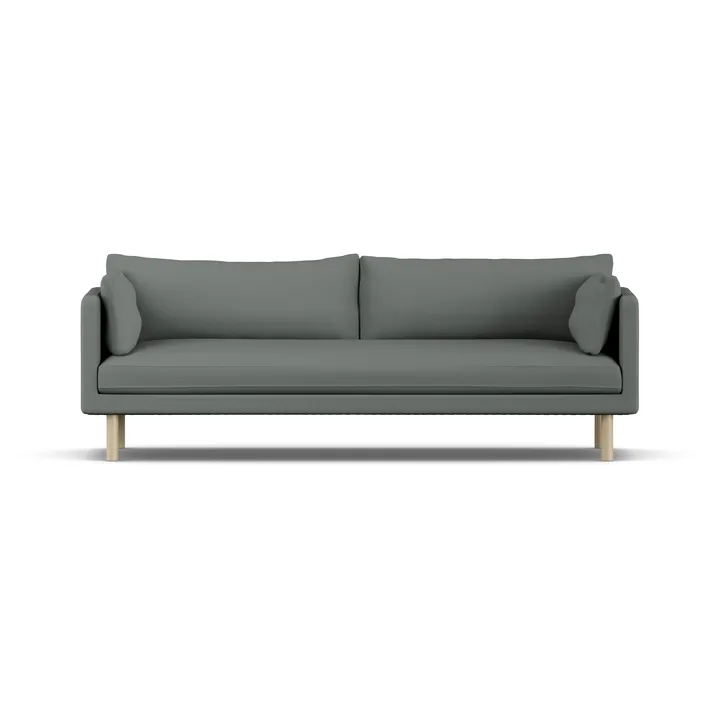 Linnevik sofa - Caleido Grey 1240-dąb olejowany na biało, 4-osobowa - 1898