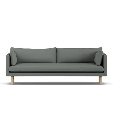 Linnevik sofa - Caleido Grey 1240-dąb olejowany na biało, 4-osobowa - 1898
