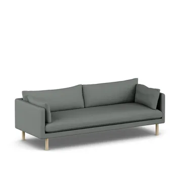 Linnevik sofa - Caleido Grey 1240-dąb olejowany na biało, 4-osobowa - 1898