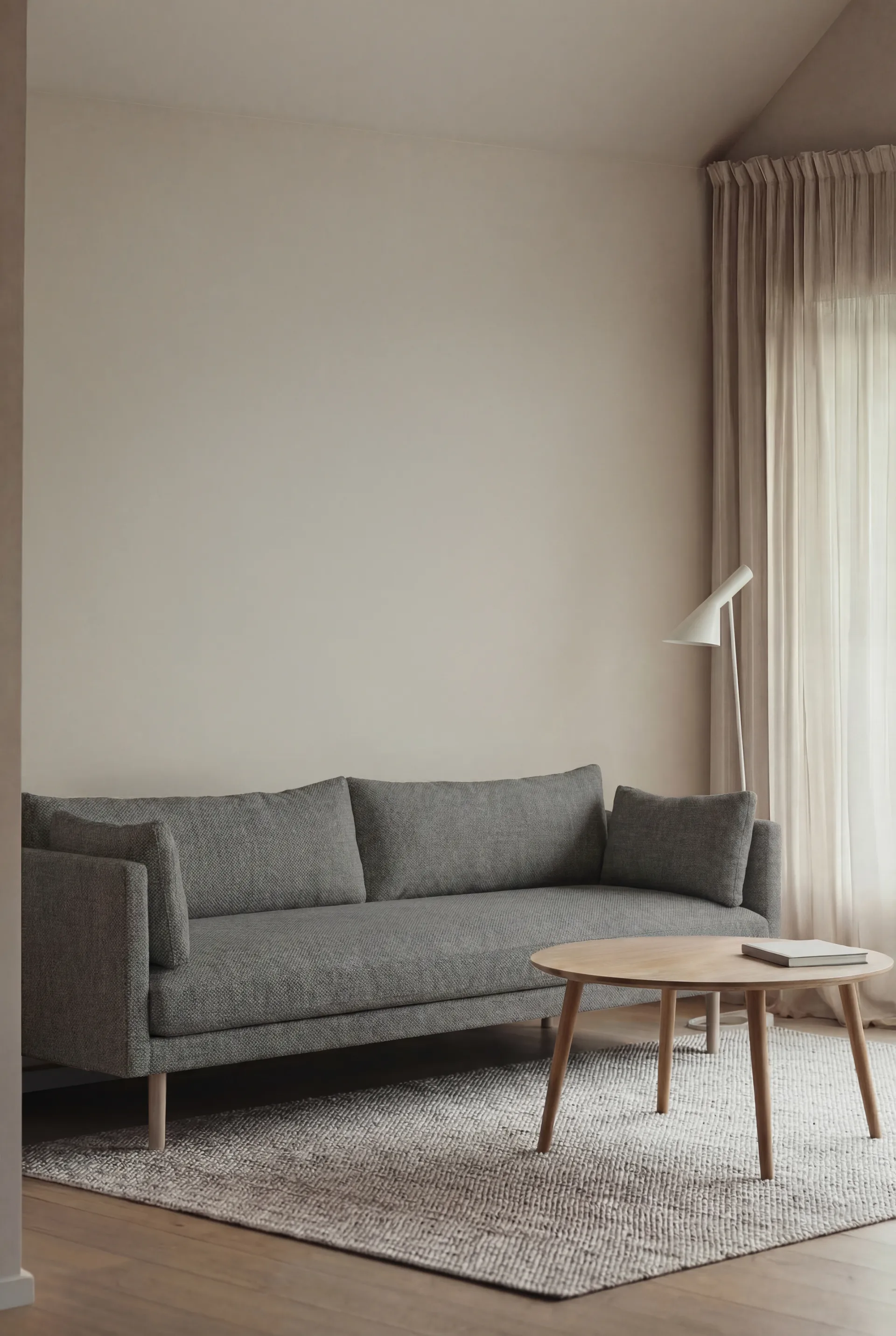 Linnevik sofa, Caleido Grey 1240-dąb olejowany na biało, 4-osobowa 1898