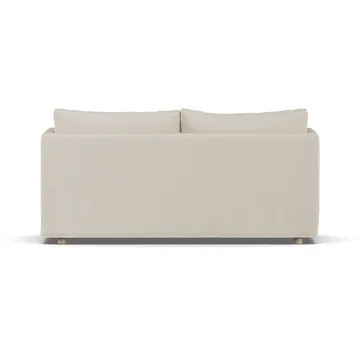 Linnevik sofa - Jump Beige 1956-dąb olejowany na biało, 2-osobowa, z falbaną - 1898