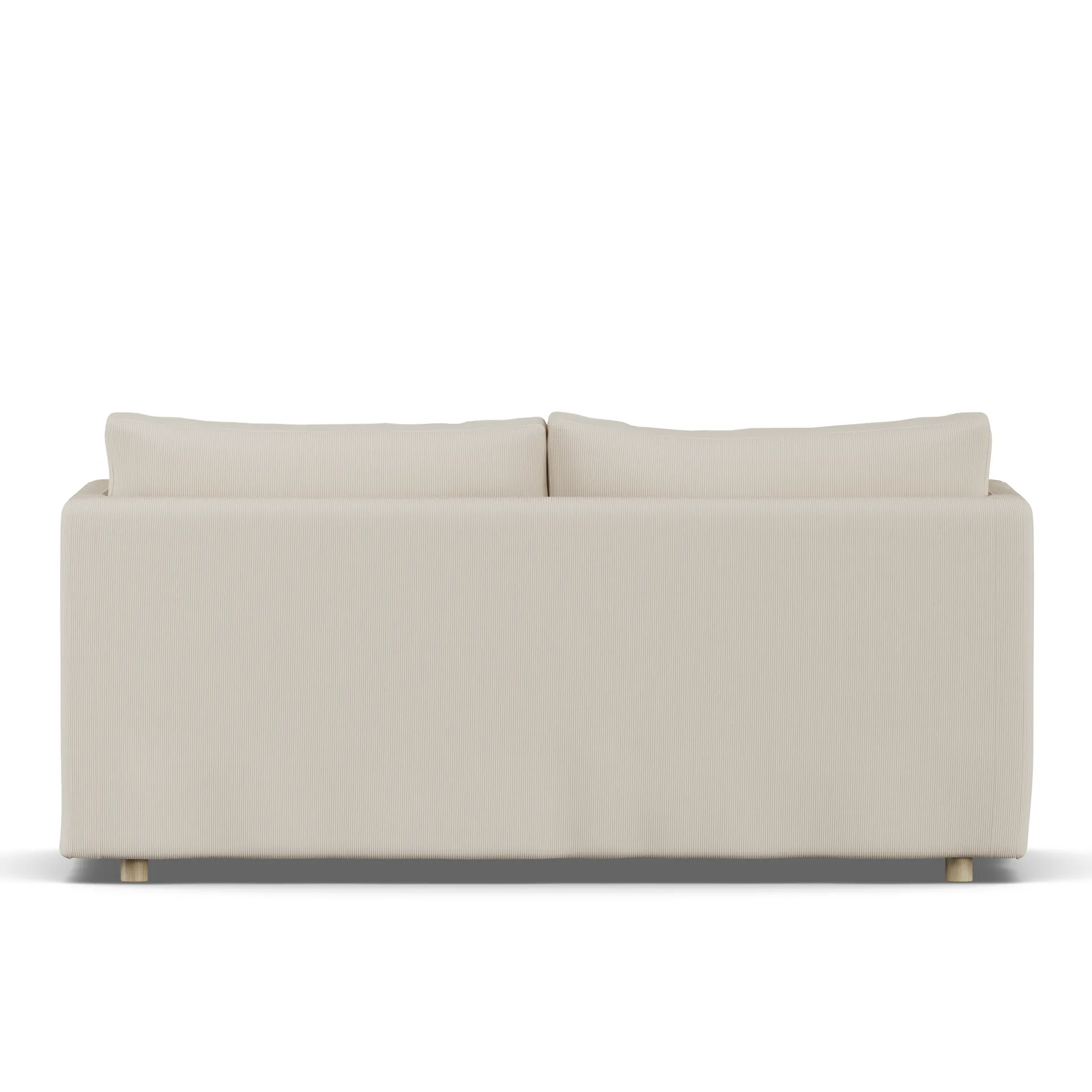 Linnevik sofa, Jump Beige 1956-dąb olejowany na biało, 2-osobowa, z falbaną 1898