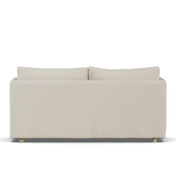 Linnevik sofa - Jump Beige 1956-dąb olejowany na biało, 2-osobowa, z falbaną - 1898
