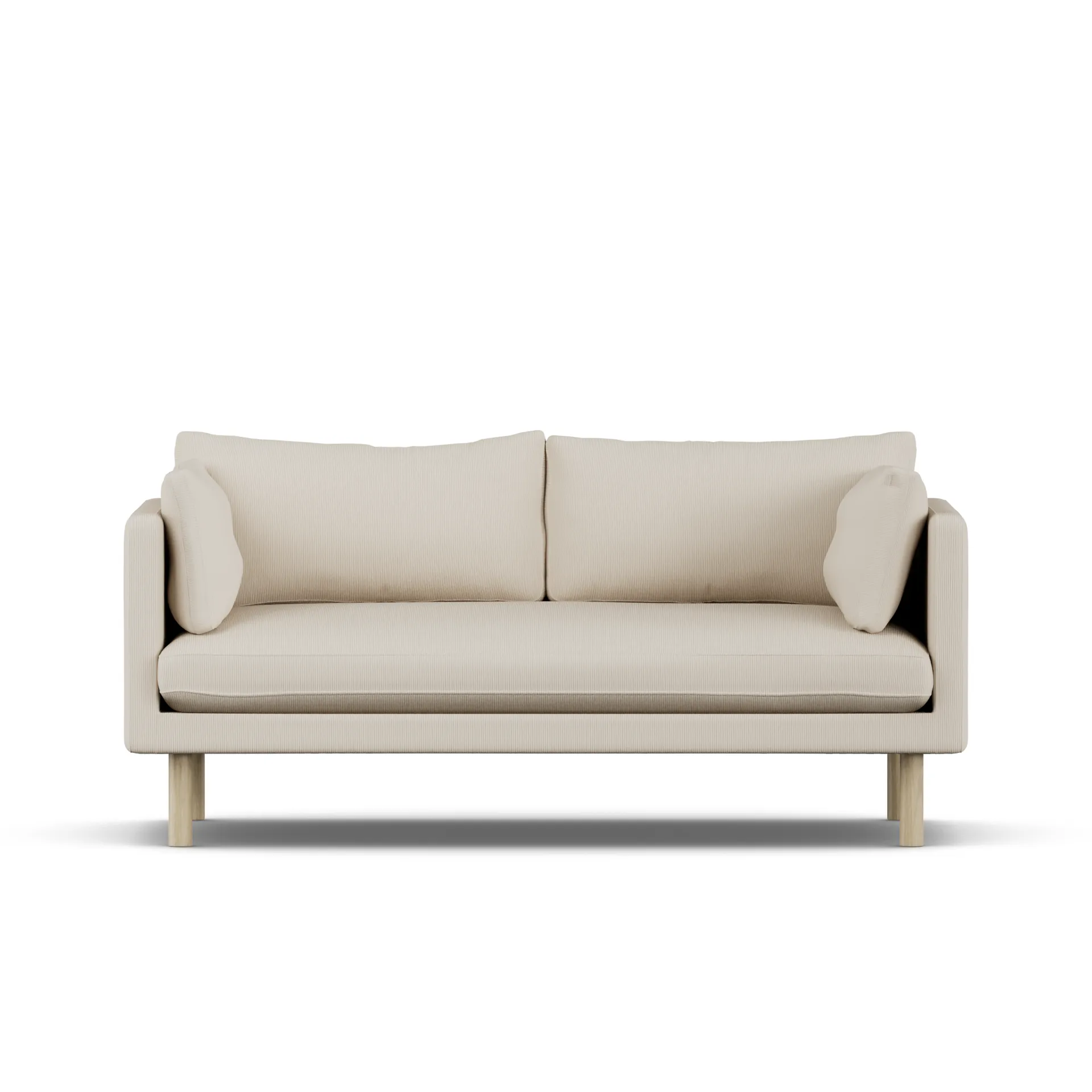 Linnevik sofa, Jump Beige 1956-dąb olejowany na biało, 2-osobowa 1898