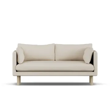 Linnevik sofa - Jump Beige 1956-dąb olejowany na biało, 2-osobowa - 1898